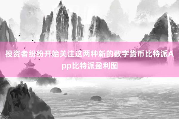 投资者纷纷开始关注这两种新的数字货币比特派App比特派盈利图