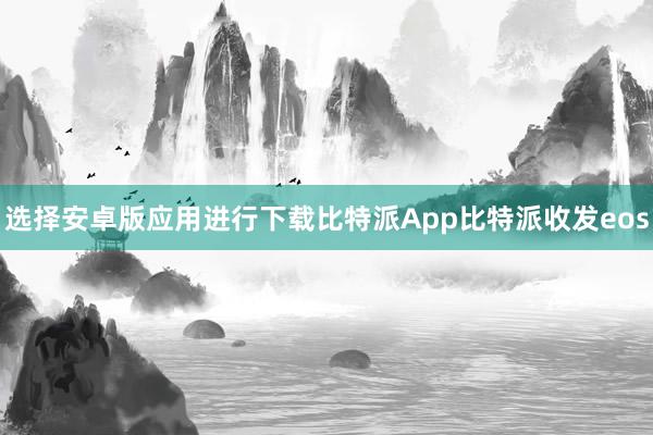 选择安卓版应用进行下载比特派App比特派收发eos