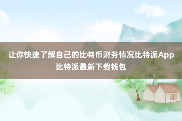 让你快速了解自己的比特币财务情况比特派App比特派最新下载钱包