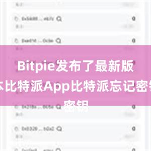 Bitpie发布了最新版本比特派App比特派忘记密钥