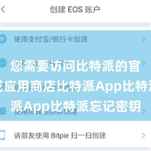 您需要访问比特派的官方网站或应用商店比特派App比特派忘记密钥