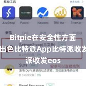 Bitpie在安全性方面表现出色比特派App比特派收发eos