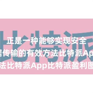 正是一种能够实现安全高效数据传输的有效方法比特派App比特派盈利图