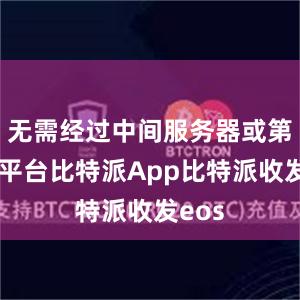 无需经过中间服务器或第三方平台比特派App比特派收发eos