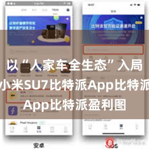 以“人家车全生态”入局车市的小米SU7比特派App比特派盈利图