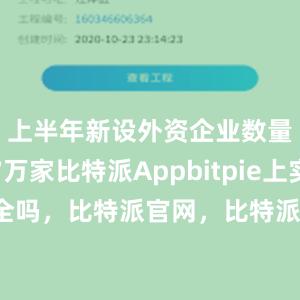 上半年新设外资企业数量达2.7万家比特派Appbitpie上实名安全吗，比特派官网，比特派钱包，比特派下载